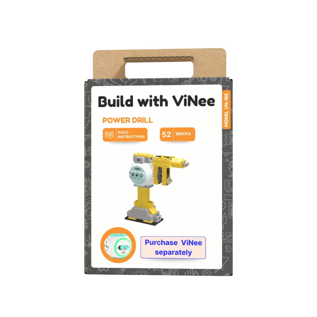 Power Drill Construction Bricks Building Set for Kids | Build with