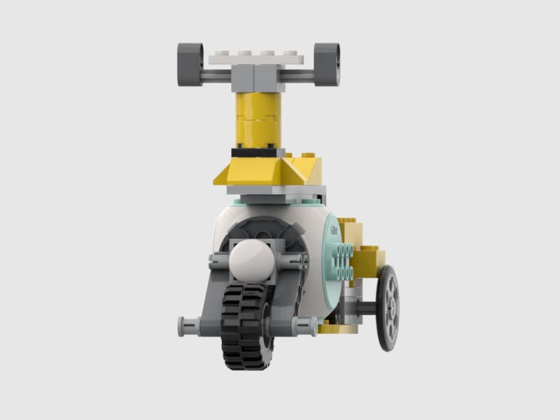 LEGO bricks compatible toy moped built with ViNee Hub