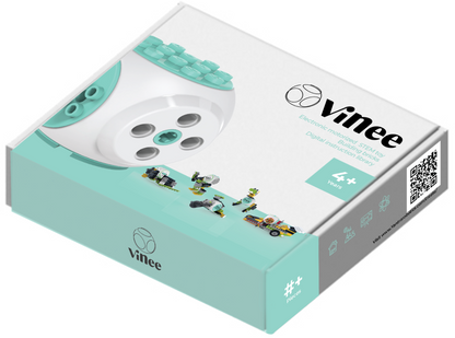 ViNee Master Kit. Includes 156 LEGO bricks, charging cable, instructions